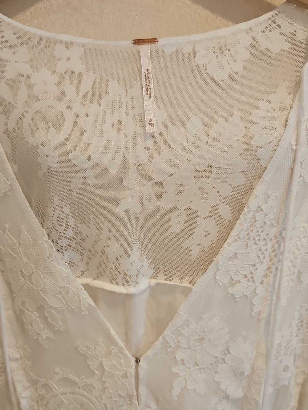 Free People Aurelia Lace V-Neck Mini Dress - Picture 3 of 13